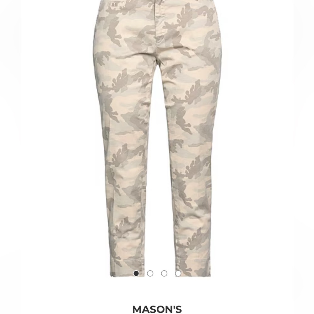 Camouflage on a beige background pants